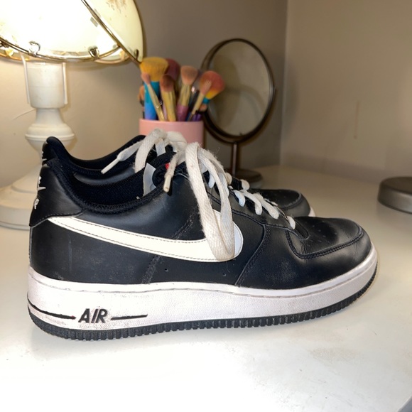 Nike Air Force 1 Size 7 314192-094 Black/White Red Tag - Picture 3 of 10